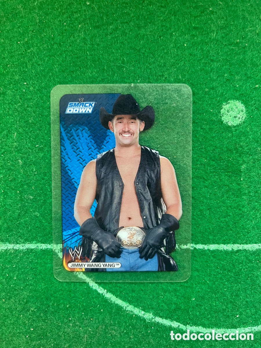 Coleccionismo deportivo: 15 JIMMY WANG YANG SMACKDOWN WWE LAMINCARDS 2007 EDIBAS MUNDICROMO