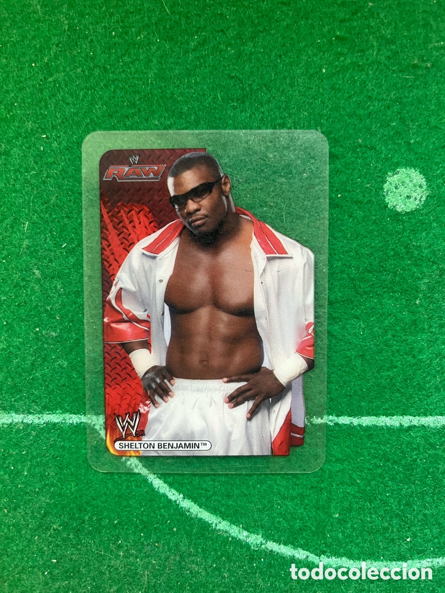 Coleccionismo deportivo: 54 SHELTON BENJAMIN RAW WWE LAMINCARDS 2007 EDIBAS MUNDICROMO