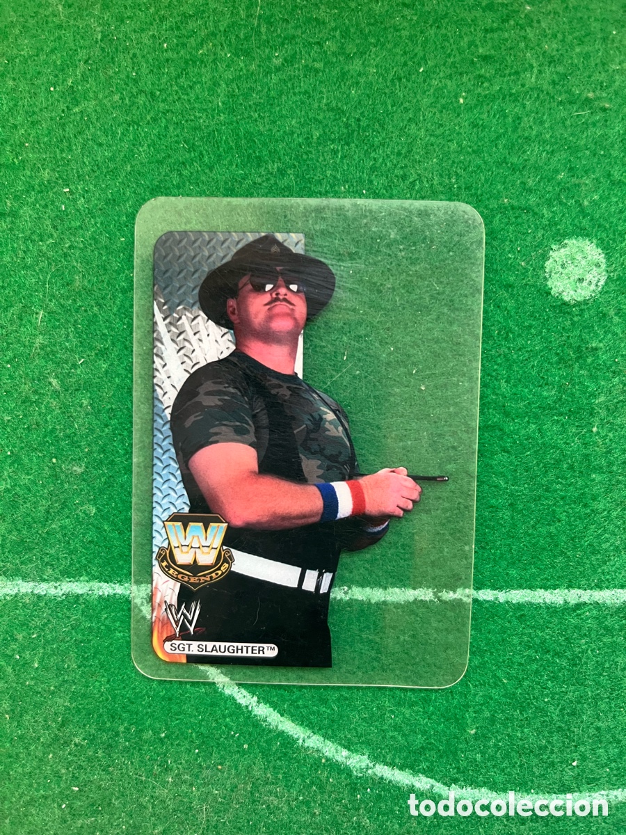 Coleccionismo deportivo: 119 SGT SLAUGHTER WWE LAMINCARDS 2007 EDIBAS MUNDICROMO LEGENDS