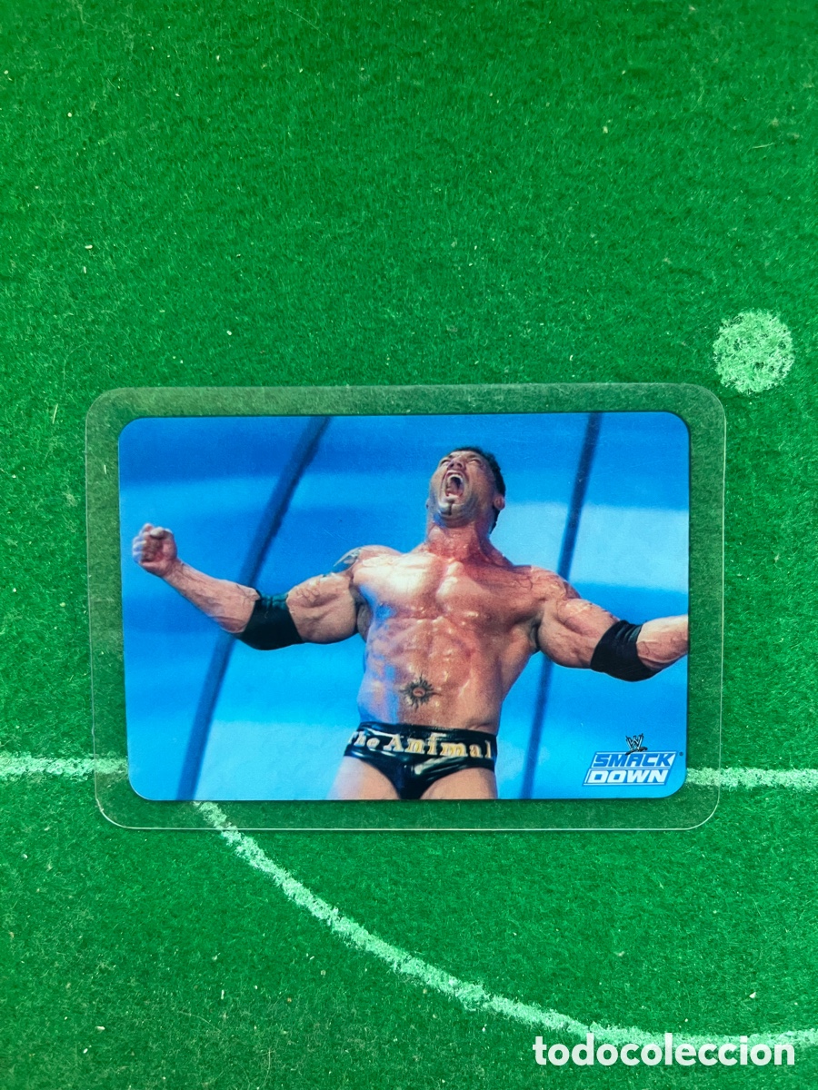 Coleccionismo deportivo: 147 BATISTA SMACKDOWN WWE LAMINCARDS 2007 EDIBAS MUNDICROMO
