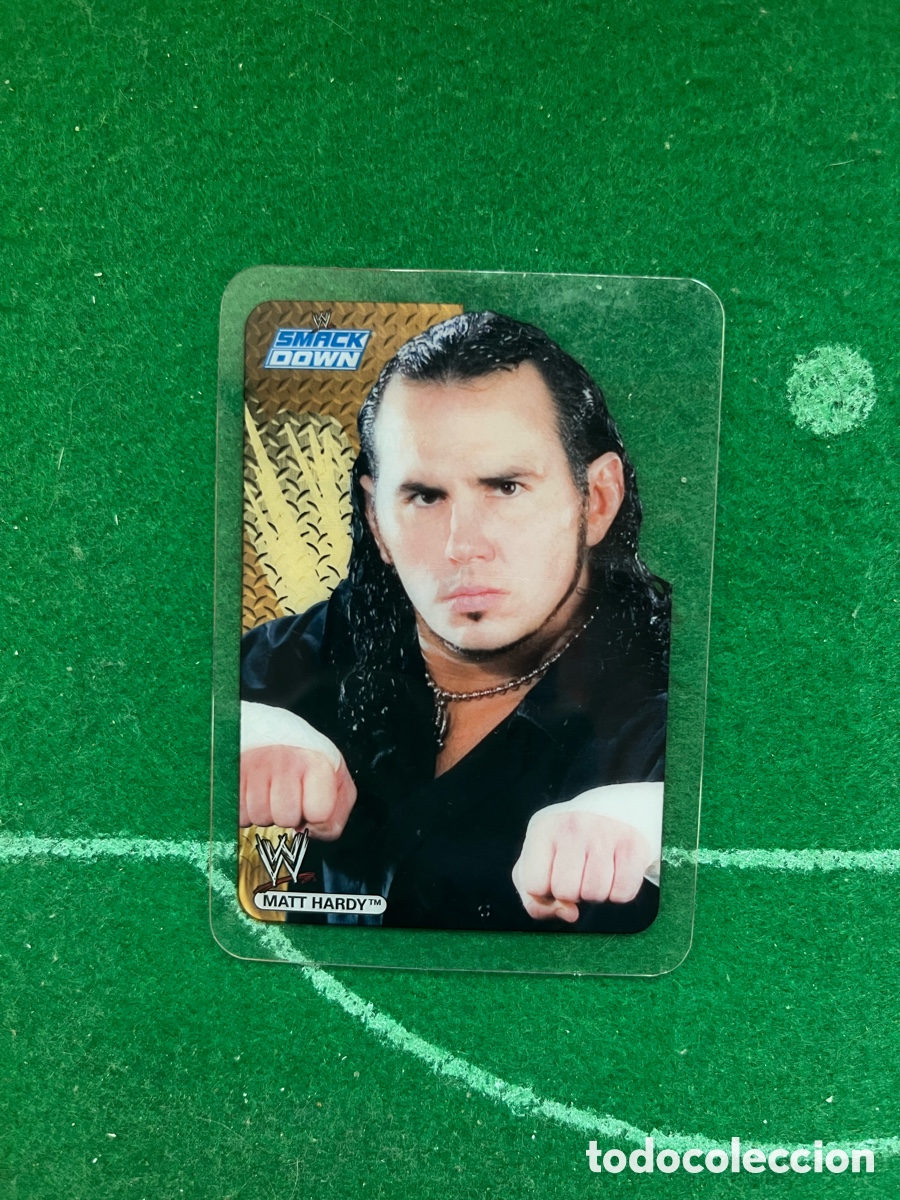 Coleccionismo deportivo: 153 MATT HARDY SMACKDOWN WWE LAMINCARDS 2007 EDIBAS MUNDICROMO