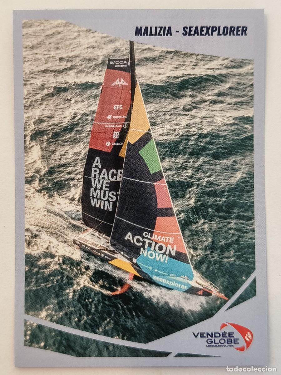 Coleccionismo deportivo: #91 MALIZIA-SEAEXPLORER VENDEE GLOBE 2024 VELA PANINI