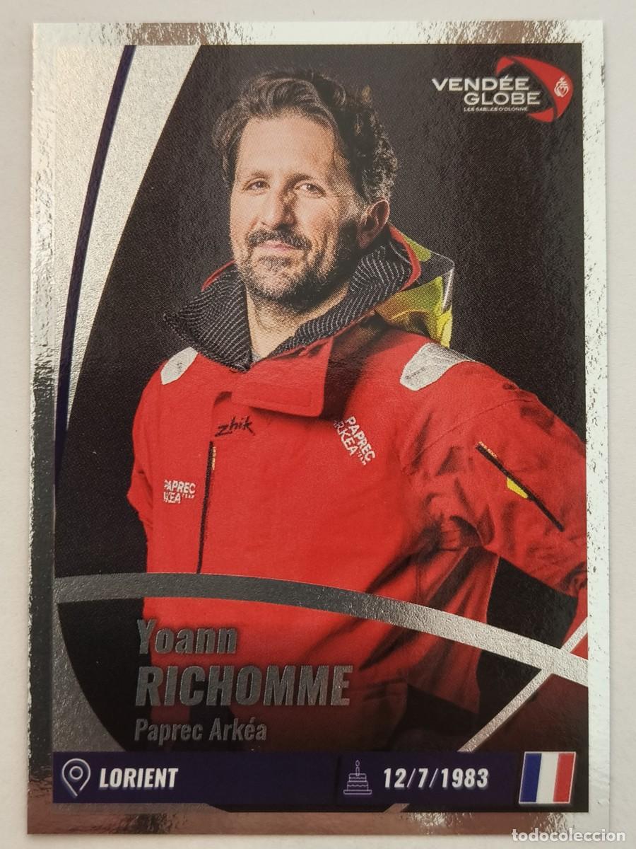 Coleccionismo deportivo: #123 YOANN RICHOMME (FRANCIA) VENDEE GLOBE 2024 VELA PANINI