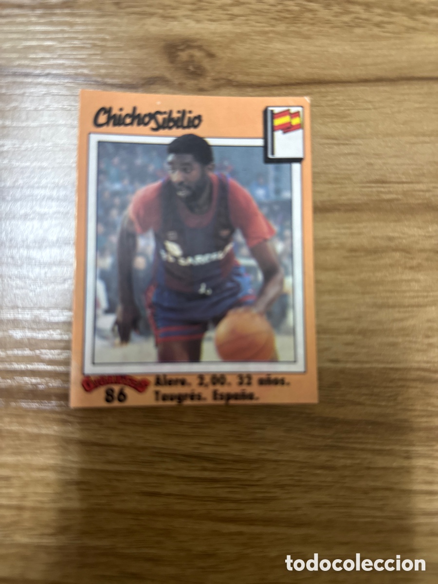 Coleccionismo deportivo: 1989 CHICHO SIBILIO FC BARCELONA N&ordm; 86 GIGANTES BASKET SIN PEGAR