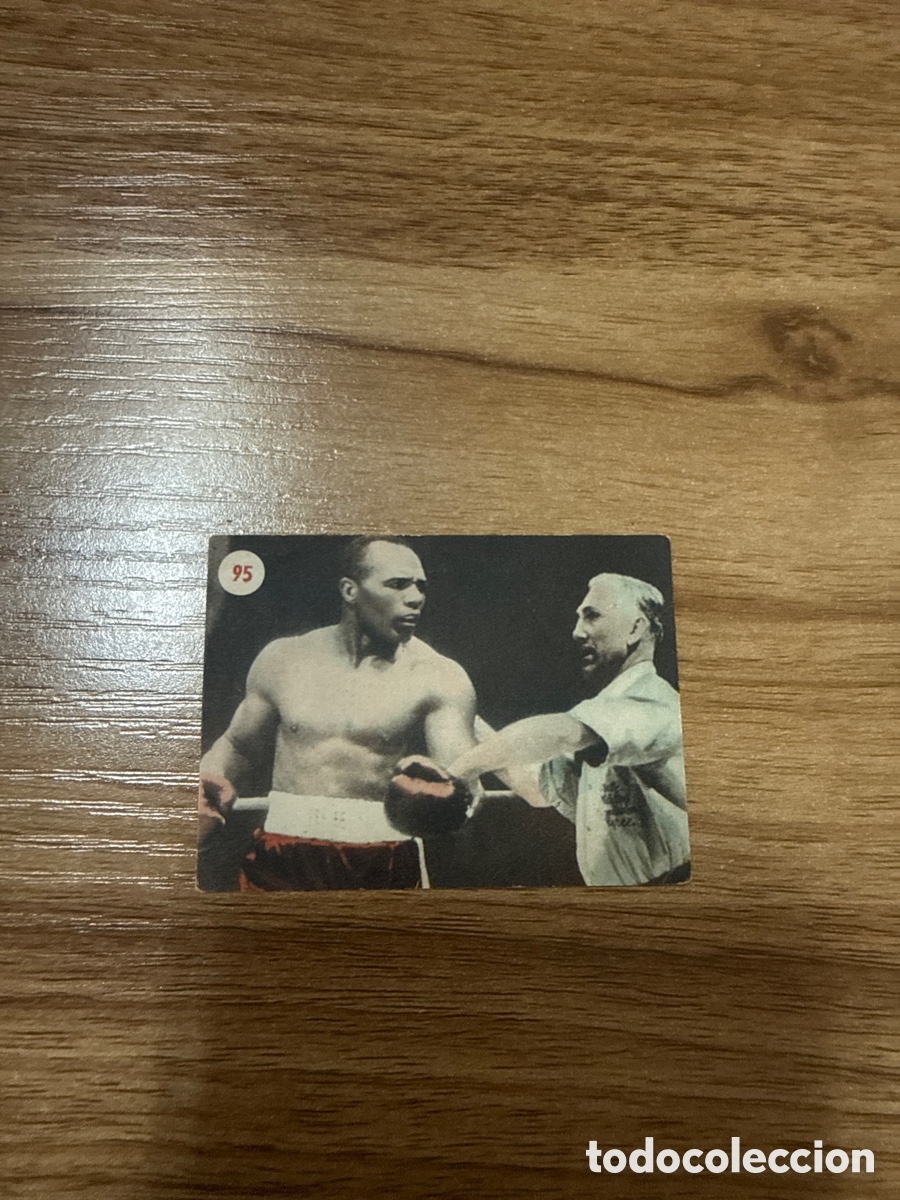 Coleccionismo deportivo: 1953 JOE WALCOTT v ROCKY MARCIANO N&ordm; 95 FHER SIN PEGAR