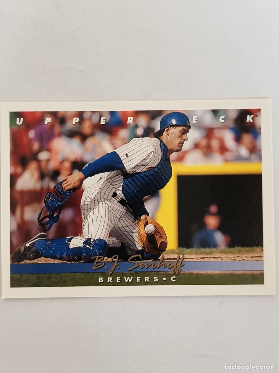 Coleccionismo deportivo: #102 B.J. SURHOFF (MILWAUKEE BREWERS) BEISBOL MLB 1993 UPPER DECK