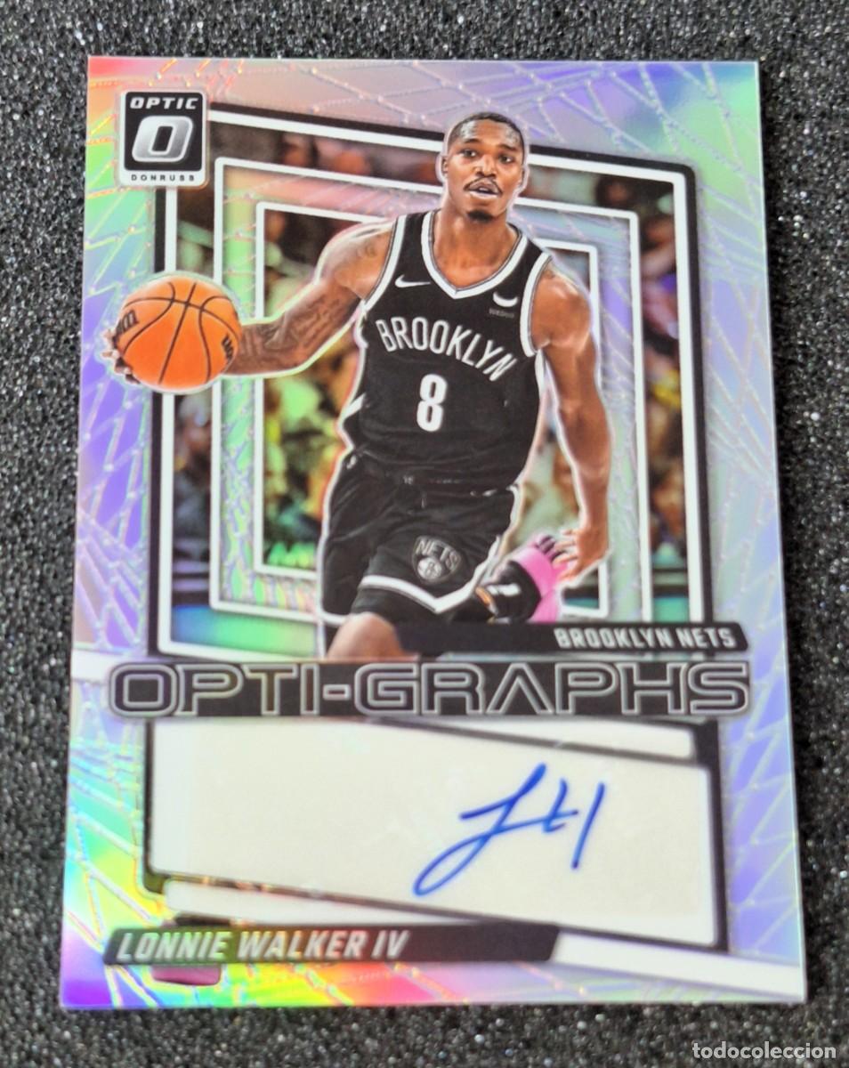 Coleccionismo deportivo: Lonnie Walker IV Brooklyn Nets Panini Donruss Optic Opti-Graphs Auto Prizm