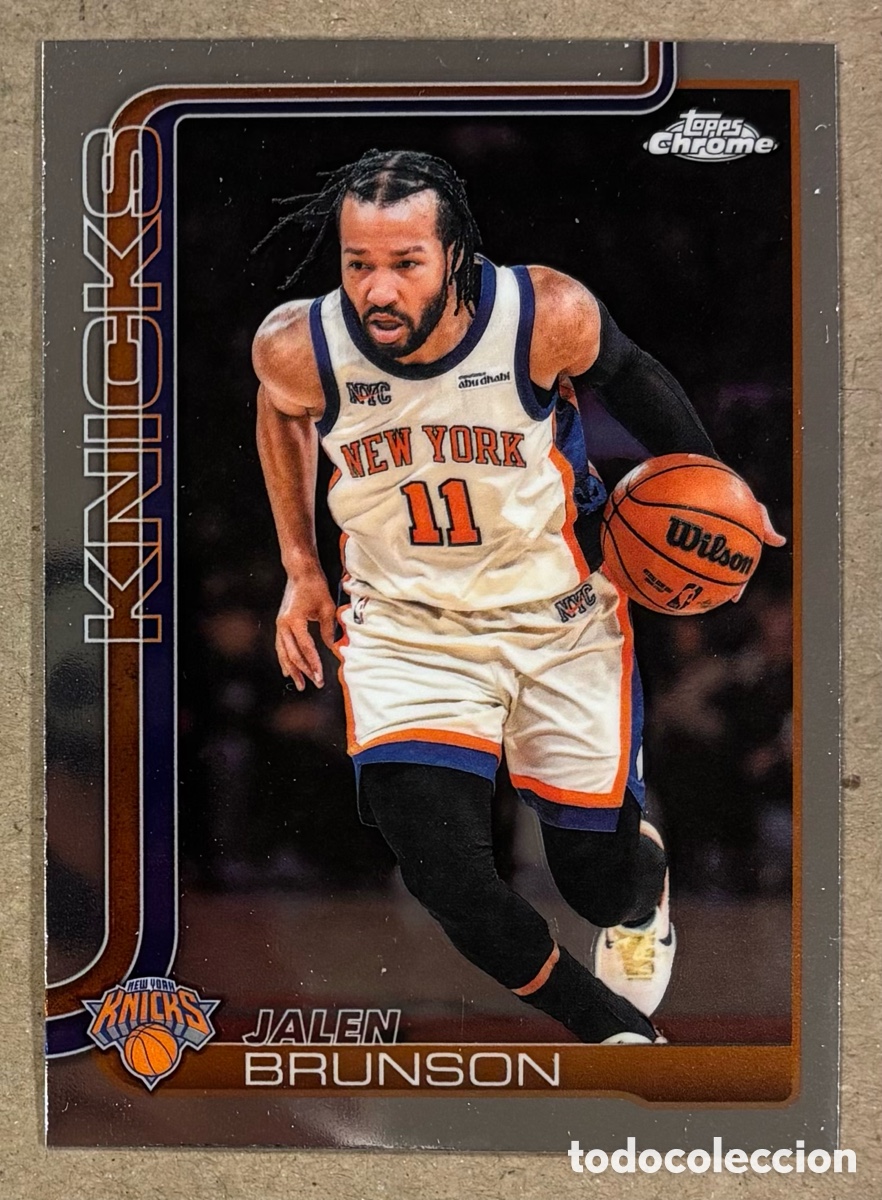 Coleccionismo deportivo: JALEN BRUNSON (NEW YORK KNICKS). CARTA TOPPS CHROME NBA 2025/26. #20. NBA MVP FINALS.