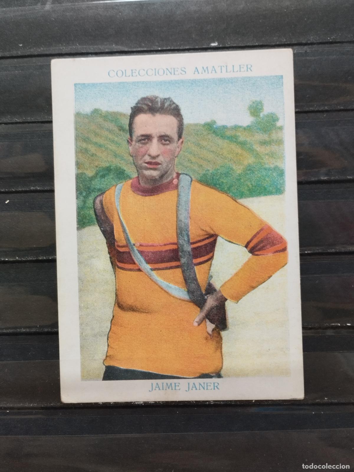 Sports collectibles: COLECCIONES CHOCOLATES AMATLLER. CICLISTAS. N&ordm; 4 JAIME JANER