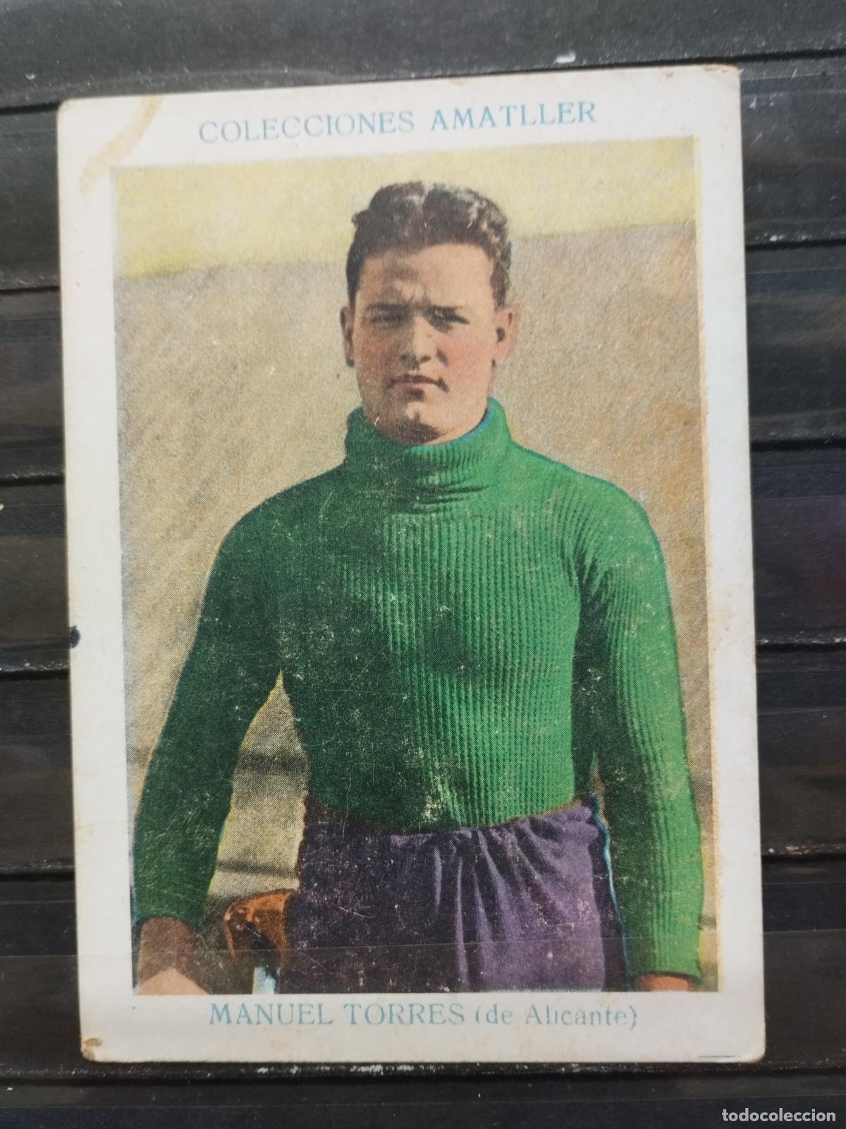 Sports collectibles: COLECCIONES CHOCOLATES AMATLLER. CICLISTAS. N&ordm; 15. MANUEL TORRES (de Alicante)