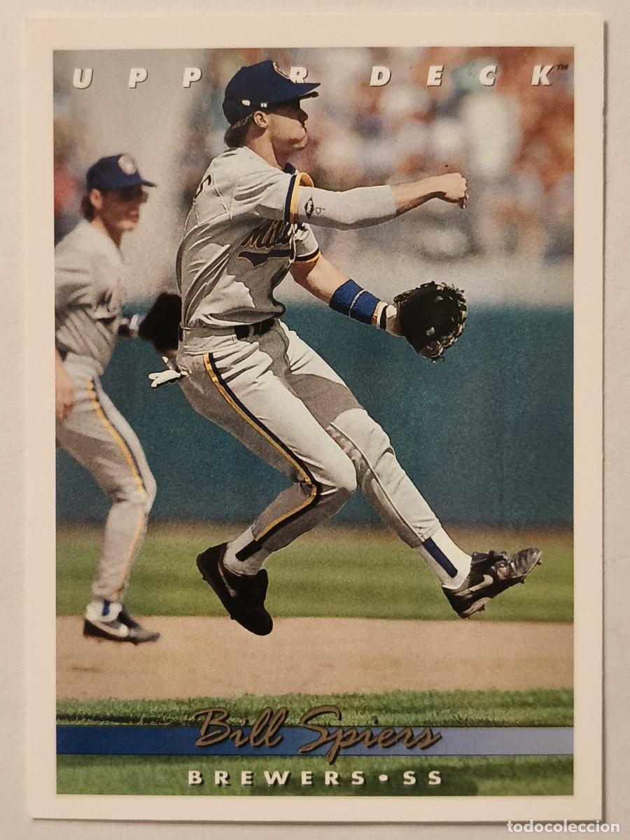 Coleccionismo deportivo: #325 BILL SPIERS (MILWAUKEE BREWERS) BEISBOL MLB 1993 UPPER DECK