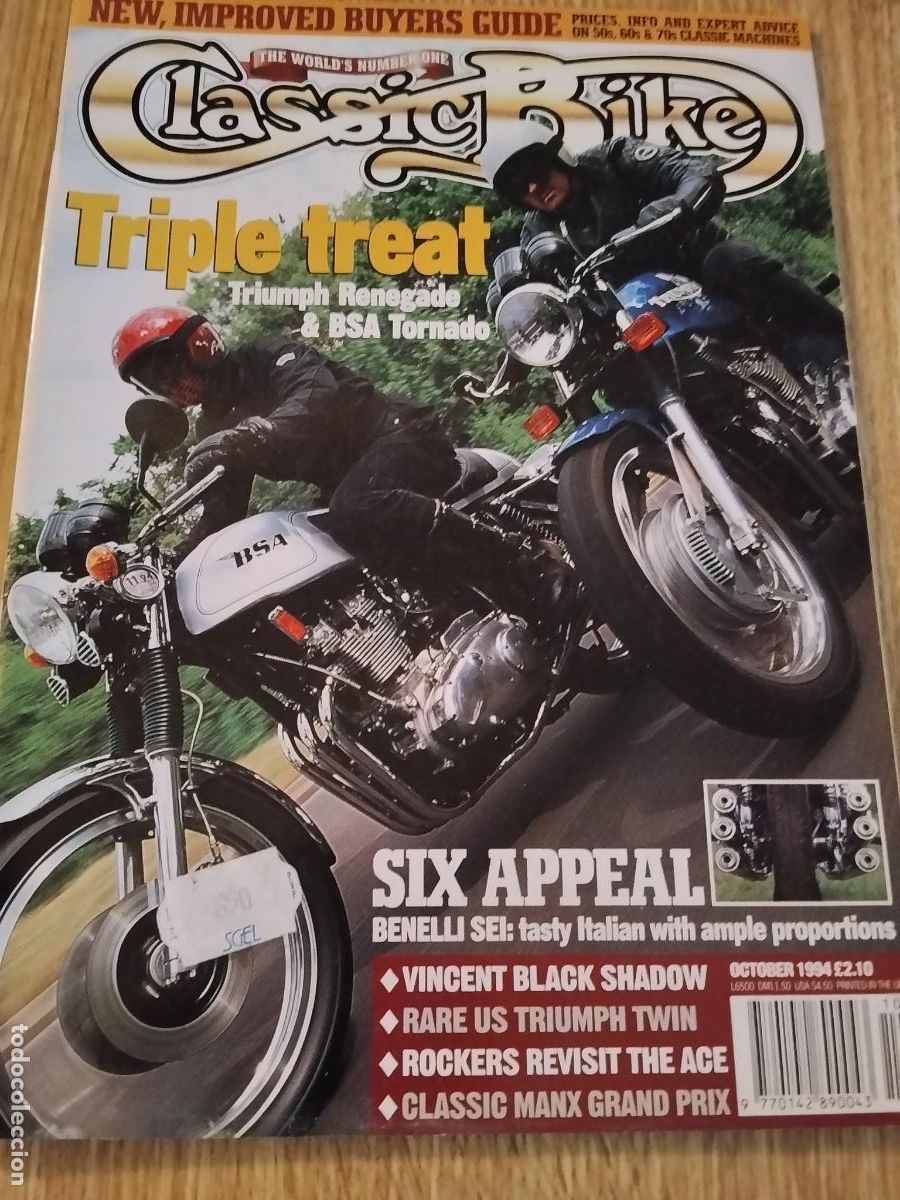 Coleccionismo deportivo: CLASSIC BIKE - OCTOBER 1994