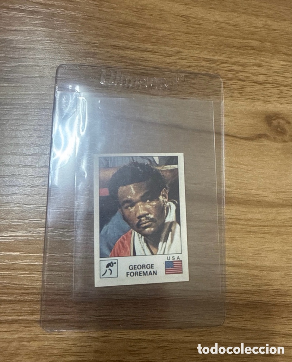 Collezionismo sportivo: 1974 GEORGE FOREMAN PANINI / GOULET TURPIN SPORT VEDETTES SIN PEGAR