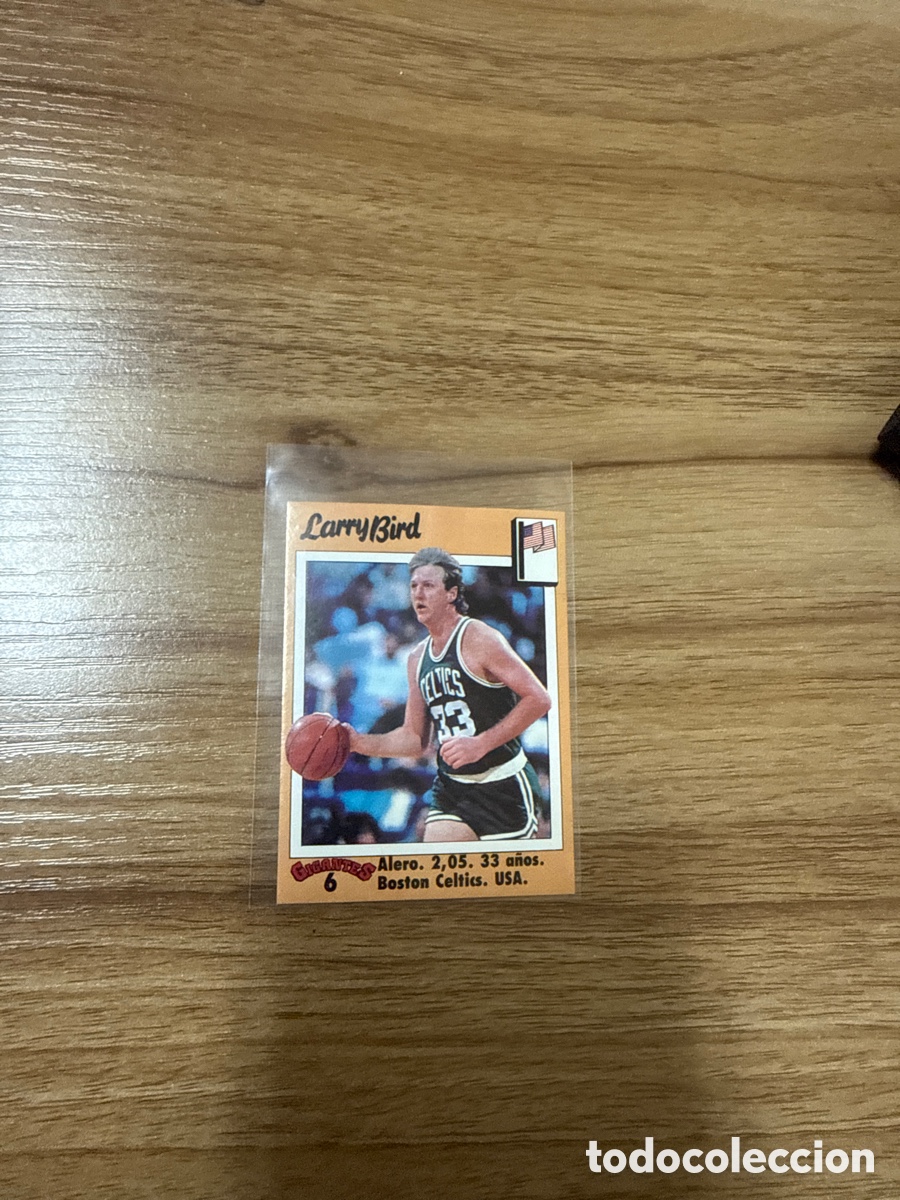 Coleccionismo deportivo: 1989 LARRY BIRD N&ordm; 6 GIGANTES BASKET SIN PEGAR