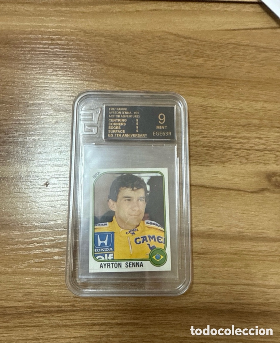 Coleccionismo deportivo: 1987 AYRTON SENNA N&ordm; 91 PANINI MOTOR ADVENTURES EG 9