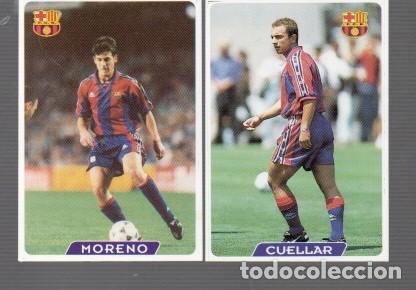 Colecionismo desportivo: CROMO DE LAS FICHAS DE LA LIGA DE A&Ntilde;O 1995 / 96 BARCELONA N&ordm; 54 -60 -62 -63 -64 -67 -69 -70 -71 -72