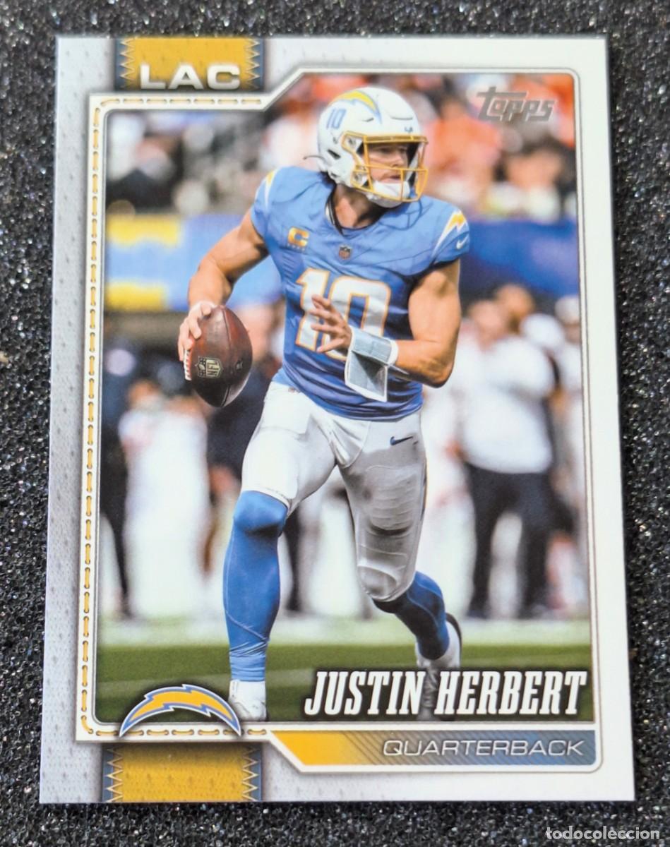 Sports collectibles: Justin Herbert Los Angeles Chargers Topps Football 2026 NFL #110