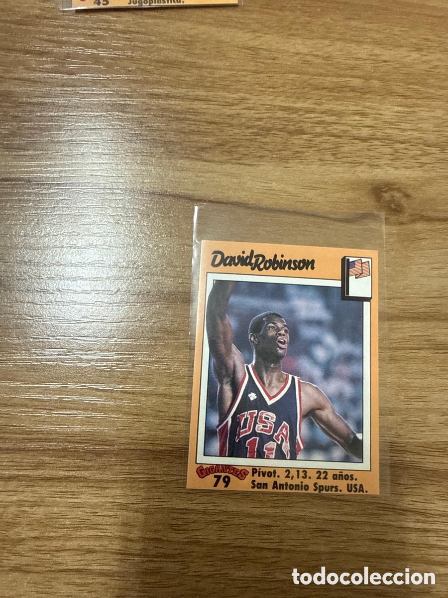 Collectionnisme sportif: 1989 DAVID ROBINSON N&ordm; 79 GIGANTES BASKET SIN PEGAR NO SE ACEPTAN OFERTAS
