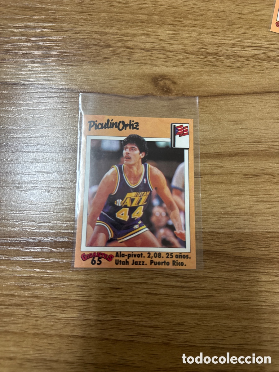 Collectionnisme sportif: 1989 PICULIN ORTIZ N&ordm; 65 GIGANTES BASKET SIN PEGAR NO SE ACEPTAN OFERTAS