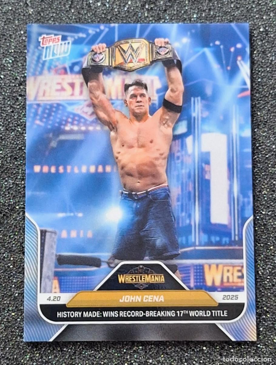 Collectionnisme sportif: John Cena Topps Now WWE Westlemania #46 2025
