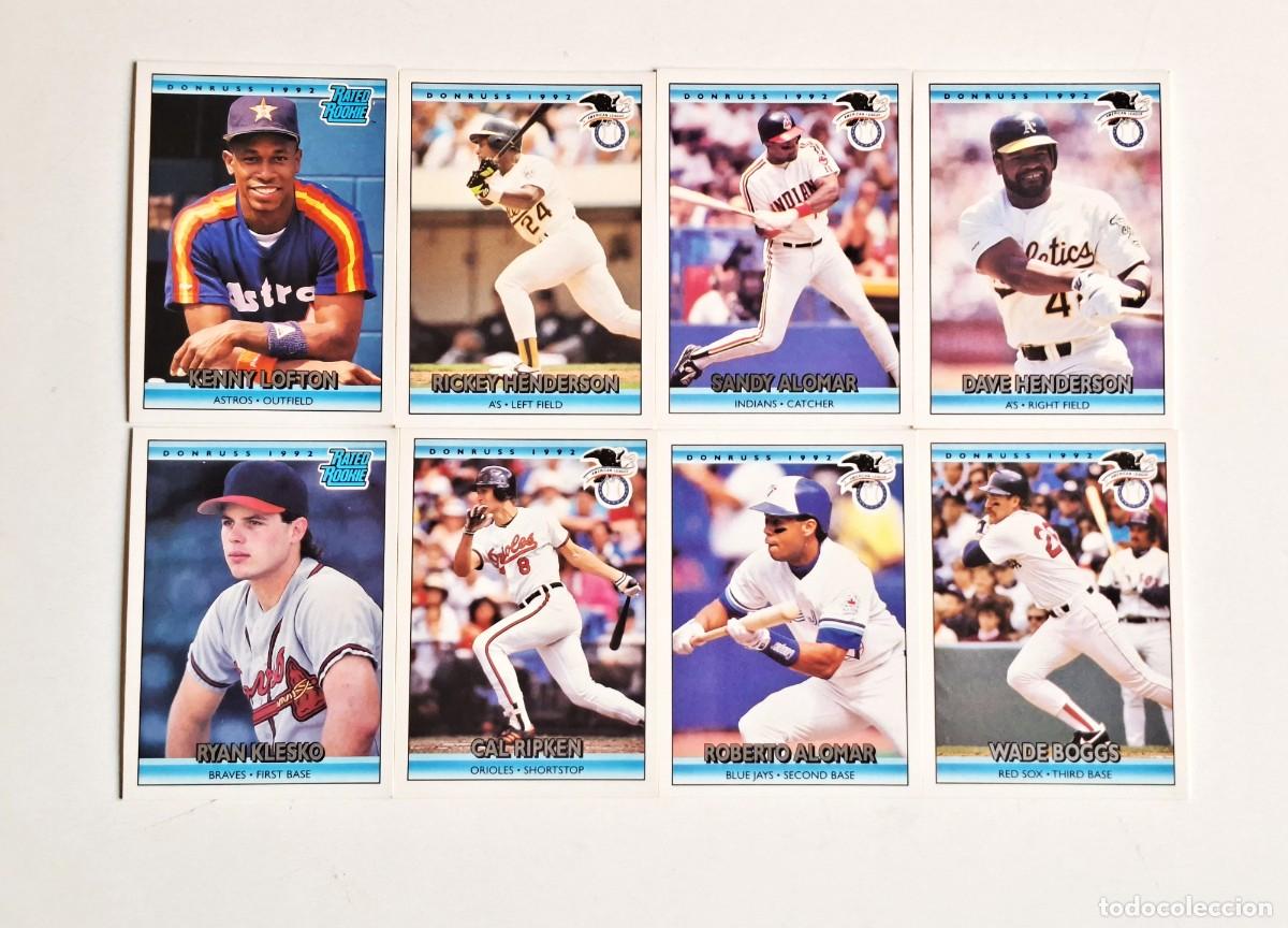 Sports collectibles: LOTE DE 8 CROMOS BEISBOL MLB 1992 DONRUSS
