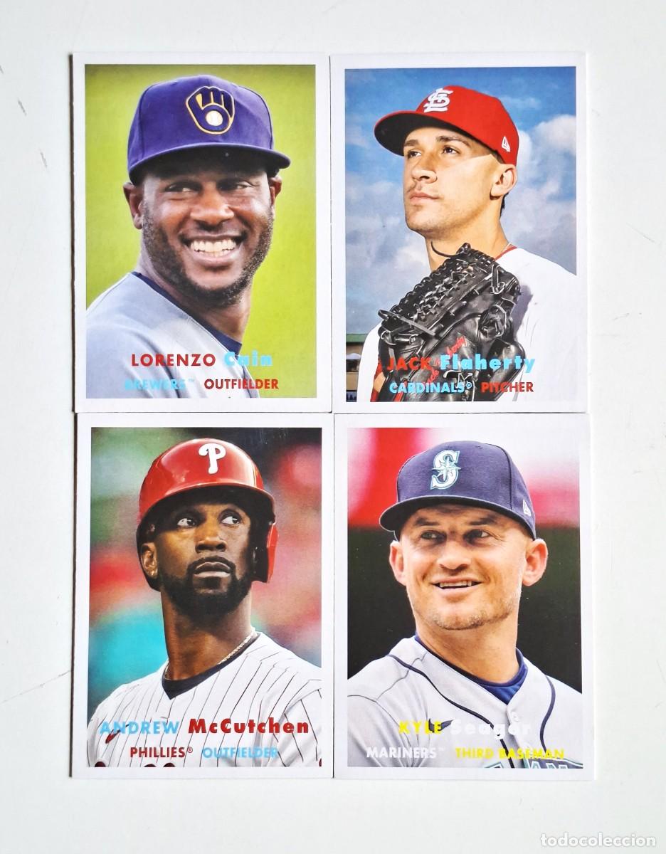 Sports collectibles: LOTE DE 4 CROMOS BEISBOL MLB - TOPPS HERITAGE