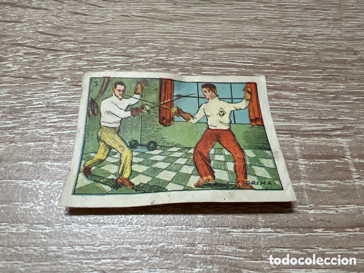 Colecionismo desportivo: 1939 ESGRIMA N&ordm; 3 BRUGUERA CROMOS CULTURA