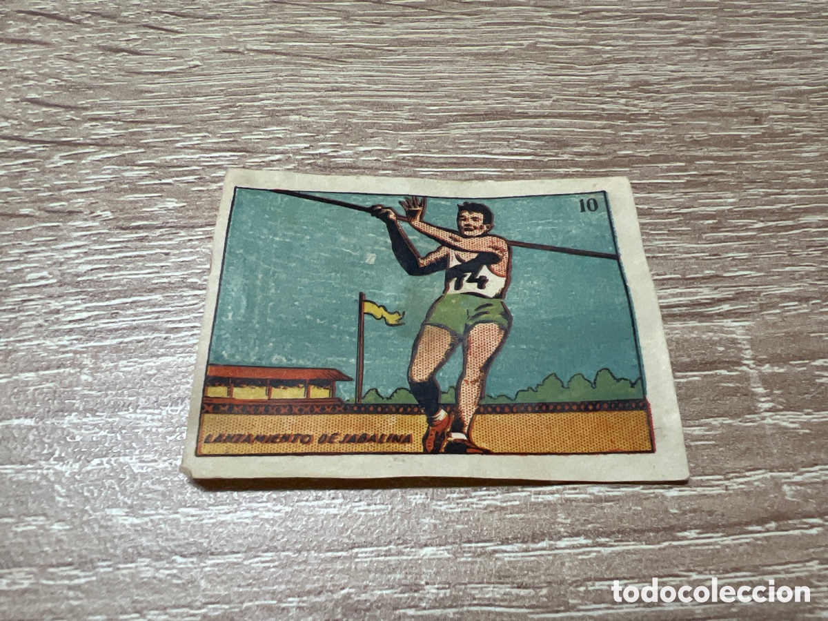 Sammelleidenschaft Sport: 1939 LANZAMIENTO JABALINA N&ordm; 10 BRUGUERA CROMOS CULTURA