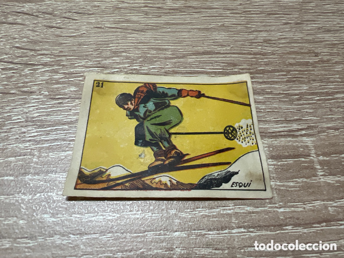 Collectionnisme sportif: 1939 ESQUI N&ordm; 21 BRUGUERA CROMOS CULTURA