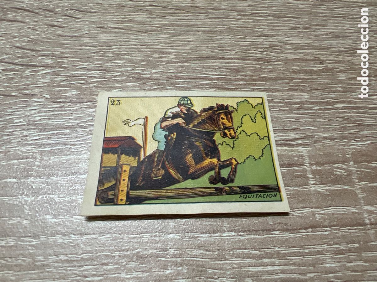 Collezionismo sportivo: 1939 EQUITACION N&ordm; 23 BRUGUERA CROMOS CULTURA