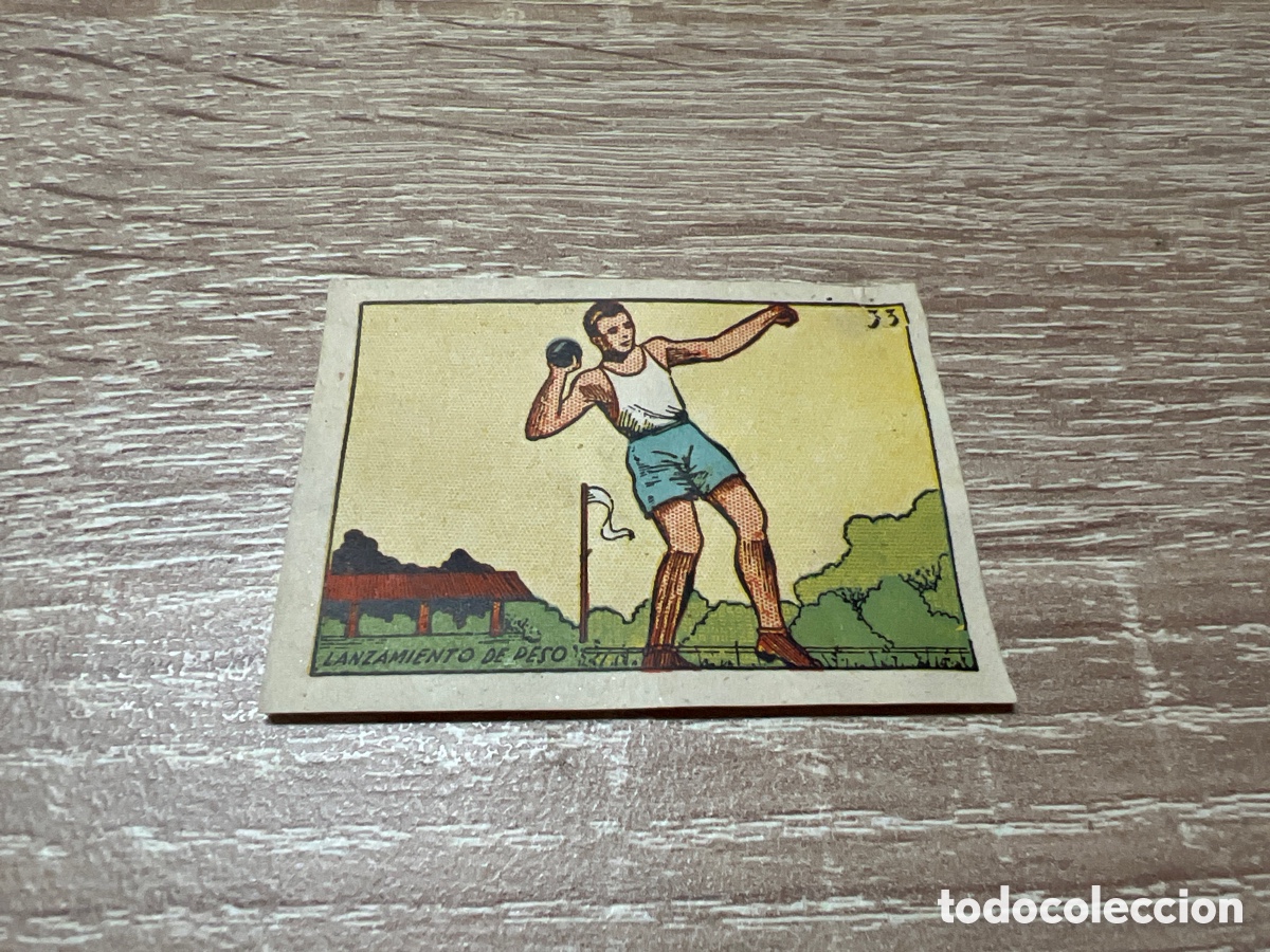 Collezionismo sportivo: 1939 LANZAMIENTO DE PESO N&ordm; 33 BRUGUERA CROMOS CULTURA