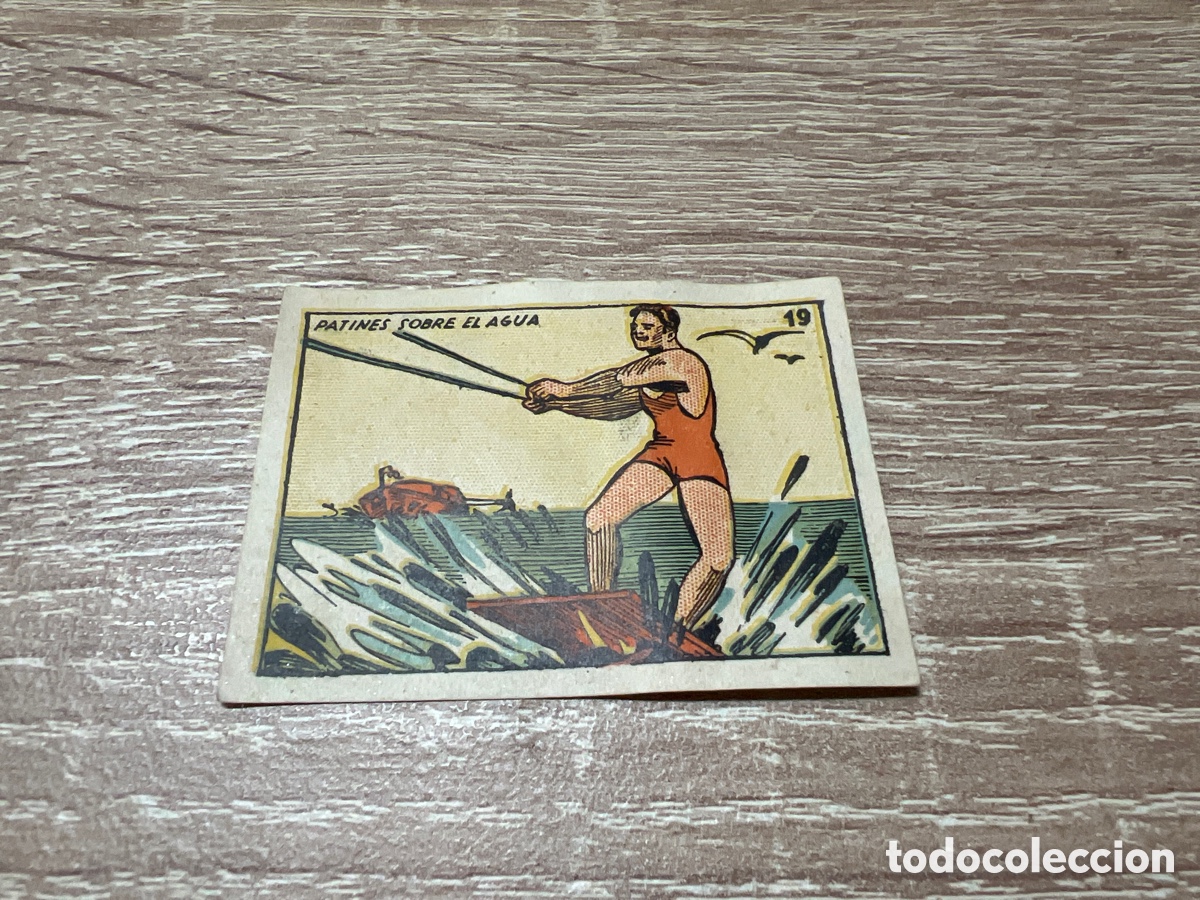 Collezionismo sportivo: 1939 PATINES SOBRE EL AGUA N&ordm; 19 BRUGUERA CROMOS CULTURA