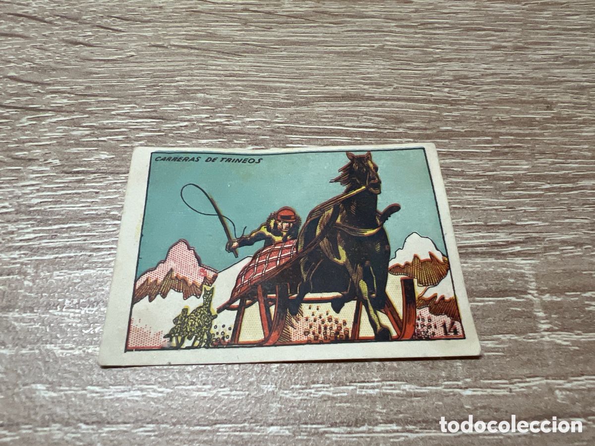 Collezionismo sportivo: 1939 CARRERA DE TRINEOS N&ordm; 14 BRUGUERA CROMOS CULTURA