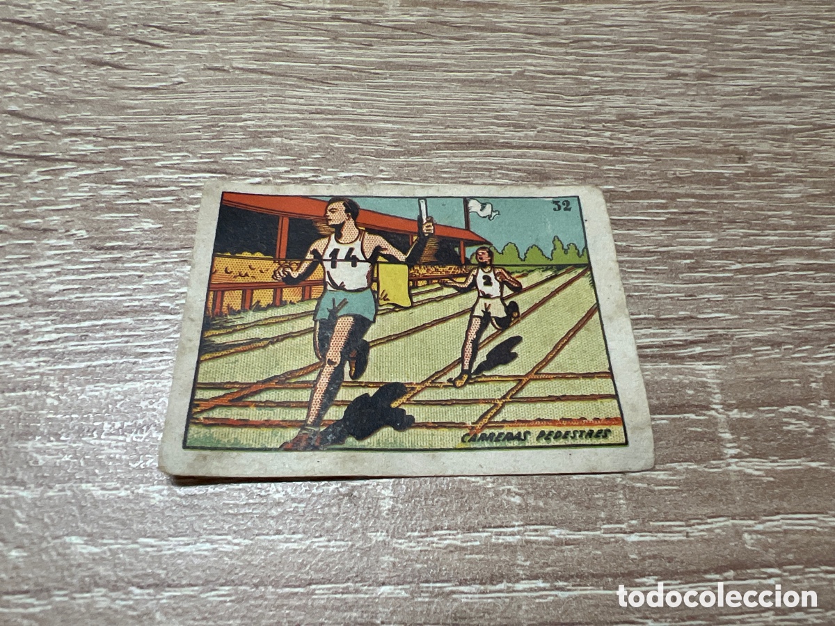 Colecionismo desportivo: 1939 CARRERAS PEDESTRES N&ordm; 32 BRUGUERA CROMOS CULTURA