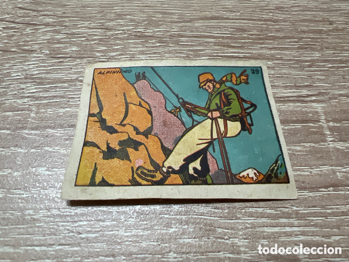 Colecionismo desportivo: 1939 ALPINISMO N&ordm; 29 BRUGUERA CROMOS CULTURA
