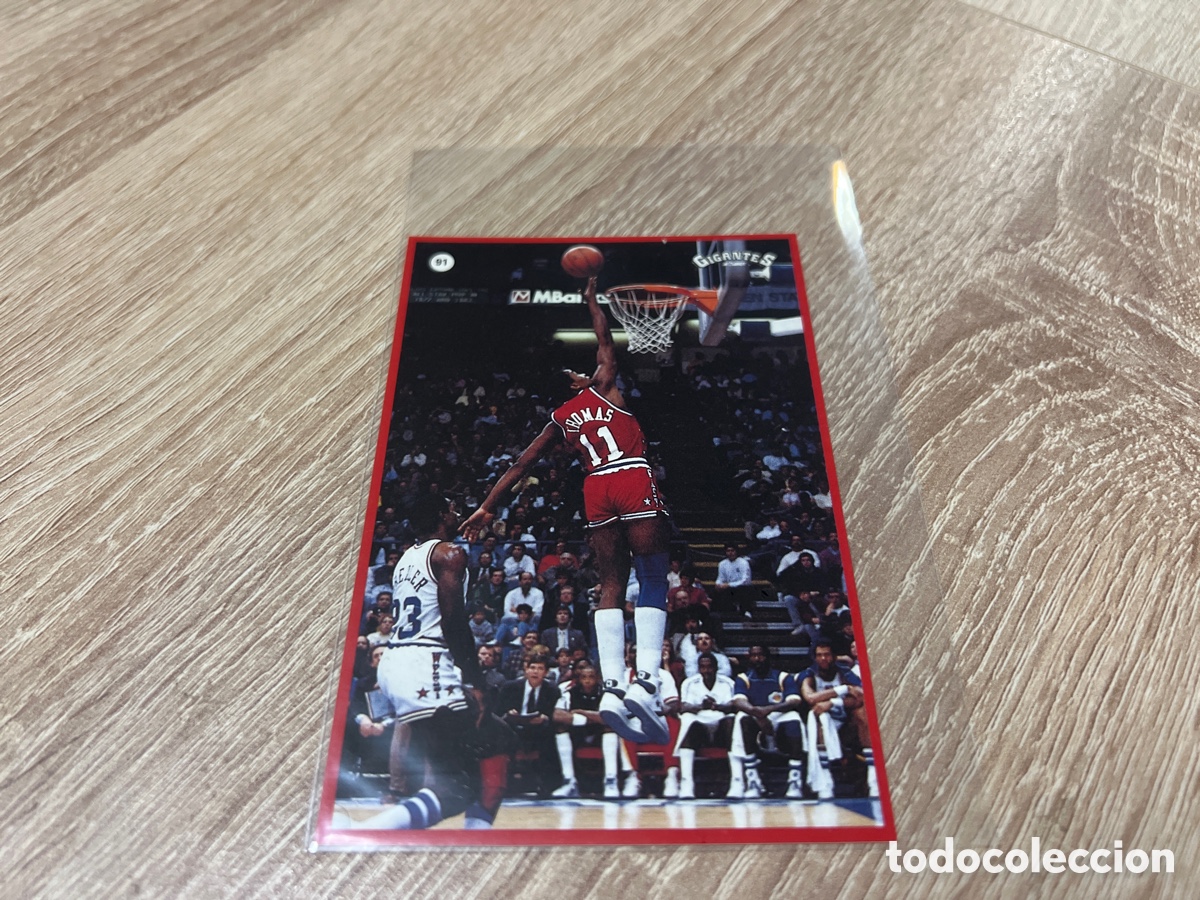 Colecionismo desportivo: 1987 ISIAH THOMAS N&ordm; 91 GIGANTES BASKET SIN PEGAR