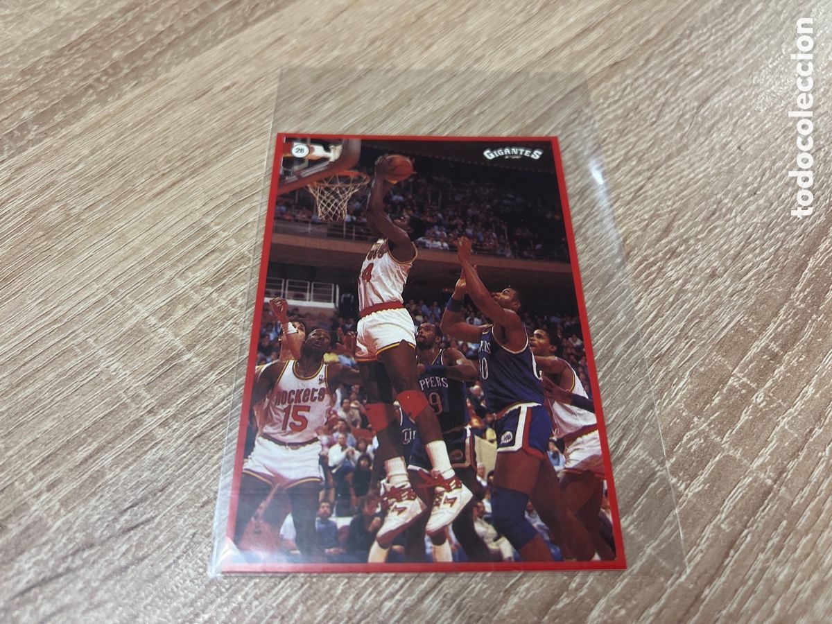 Coleccionismo deportivo: 1987 AKEEM OLAJUWON N&ordm; 28 GIGANTES BASKET SIN PEGAR