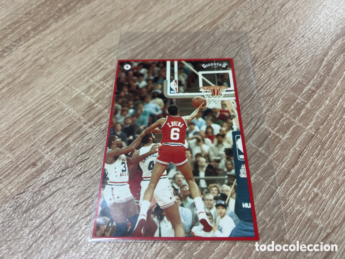 Coleccionismo deportivo: 1987 JULIUS ERVING N&ordm; 6 GIGANTES BASKET SIN PEGAR