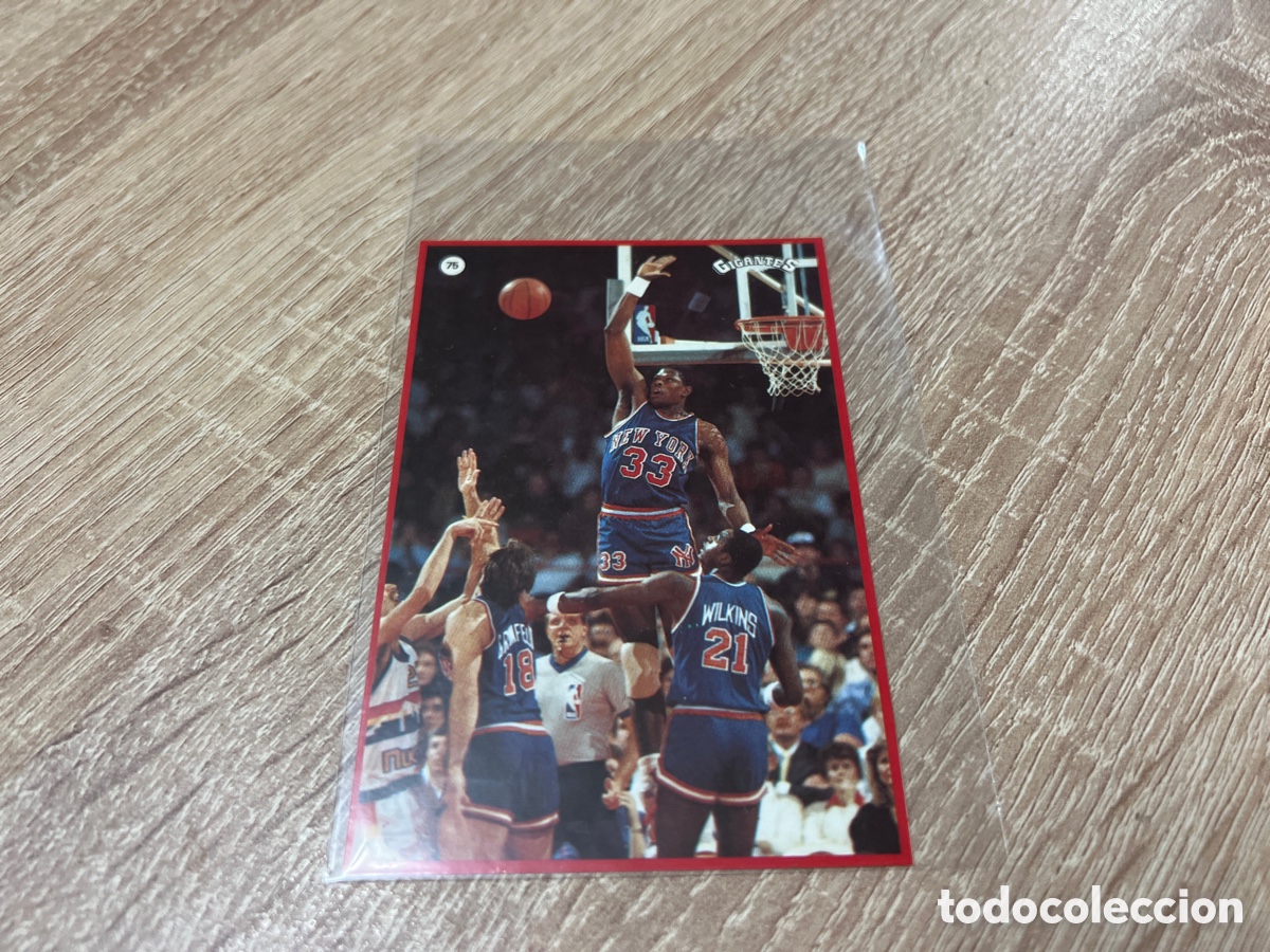 Coleccionismo deportivo: 1987 PATRICK EWING N&ordm; 75 GIGANTES BASKET SIN PEGAR