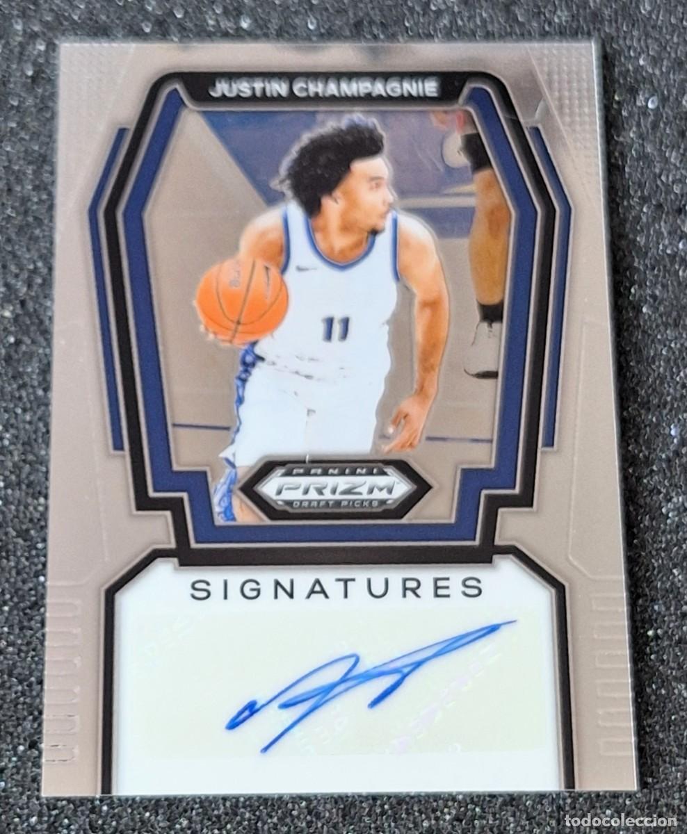 Sports collectibles: Justin Champagnie Panini Prizm Draft Picks 2024 Signatures #S-JCM Auto