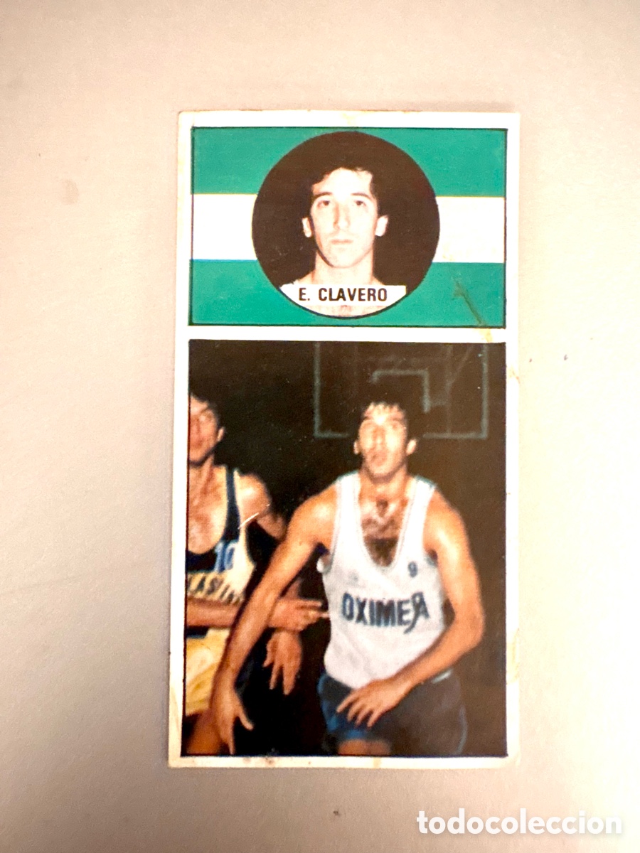 Colecionismo desportivo: Cromo Eduardo Clavero N&ordm; 132 - Oximesa Granada - Liga Baloncesto 1986/87 J. Merchante. El de la foto