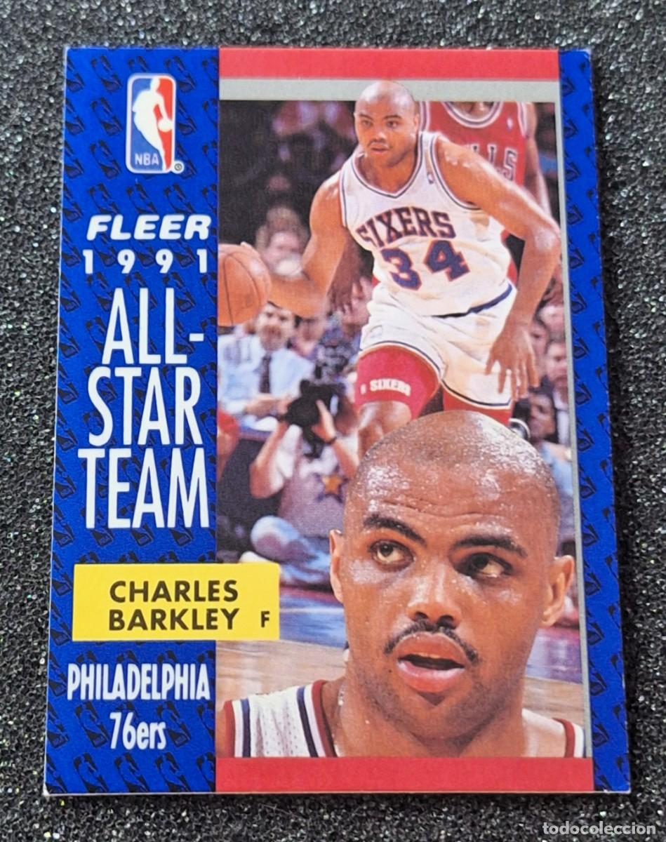 Collectionnisme sportif: Charles Barkley Philadelphia 76ers Fleer 1991 All-Star Team #213
