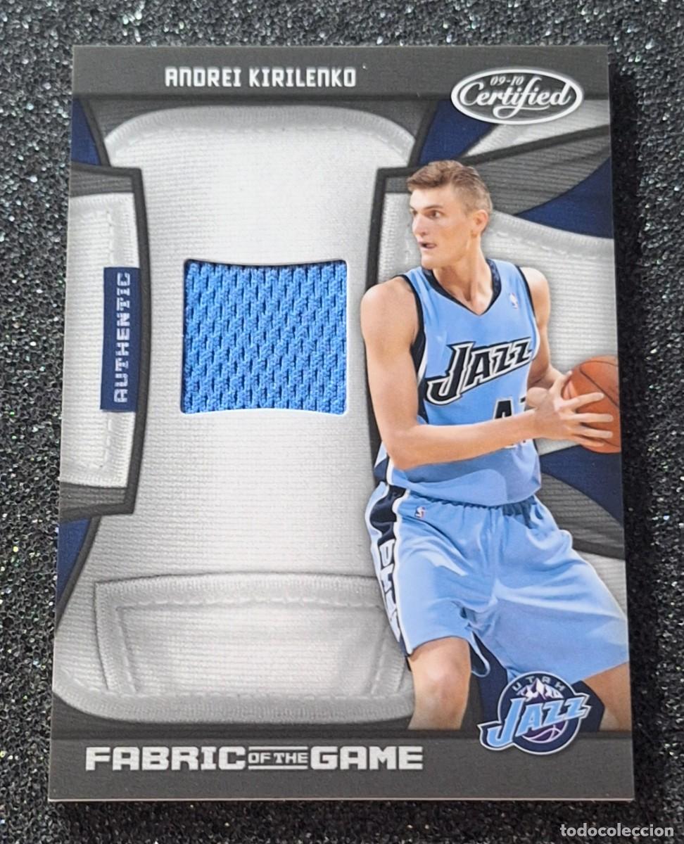 Collectionnisme sportif: Andrei Kirilenko Utah Jazz Panini Certified 2010 Fabric of the Game Patch 232/250