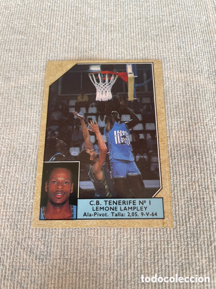 Coleccionismo deportivo: CONVERSE Baloncesto 1988-89 Lemone Lampley C.B. Tenerife 158 sin pegar