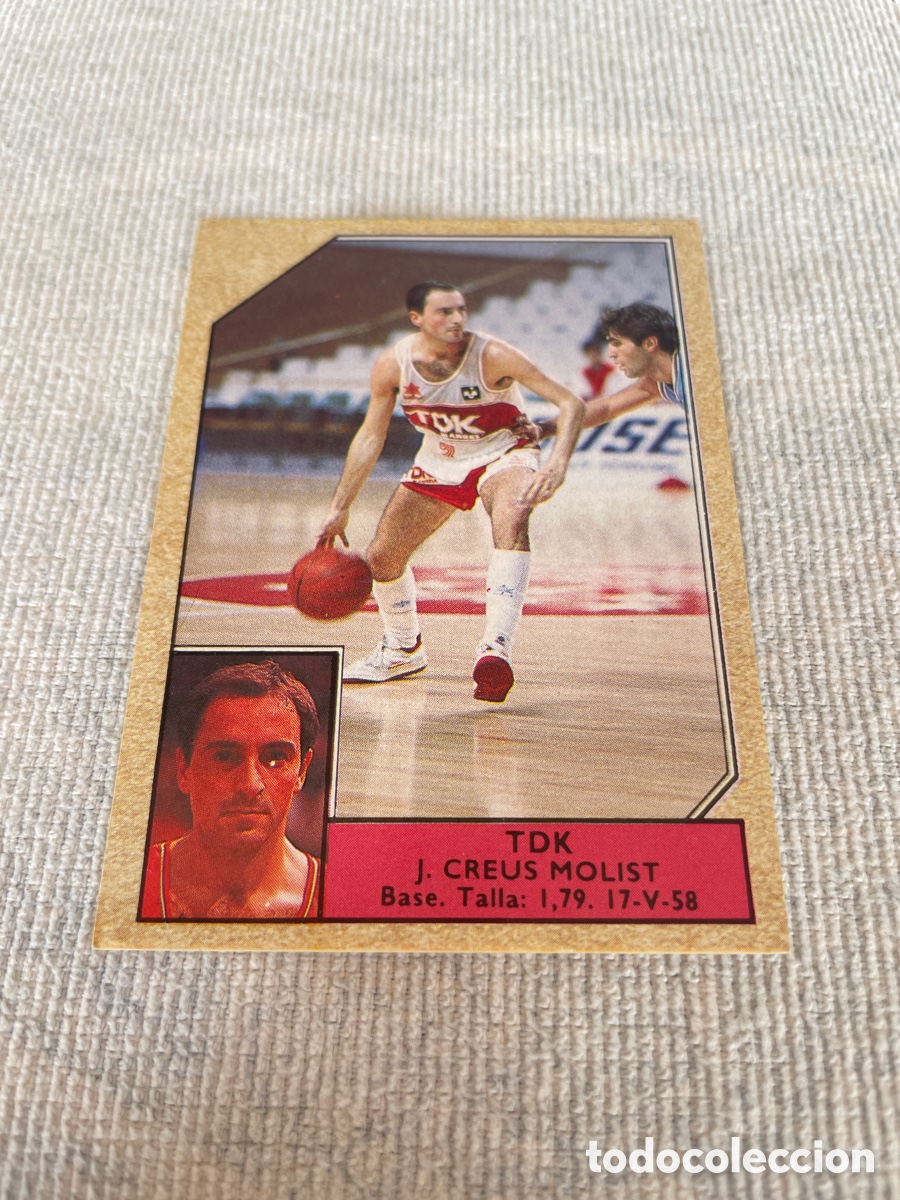 Coleccionismo deportivo: CONVERSE Baloncesto 1988-89 J. Creus Molist TDK 148 sin pegar