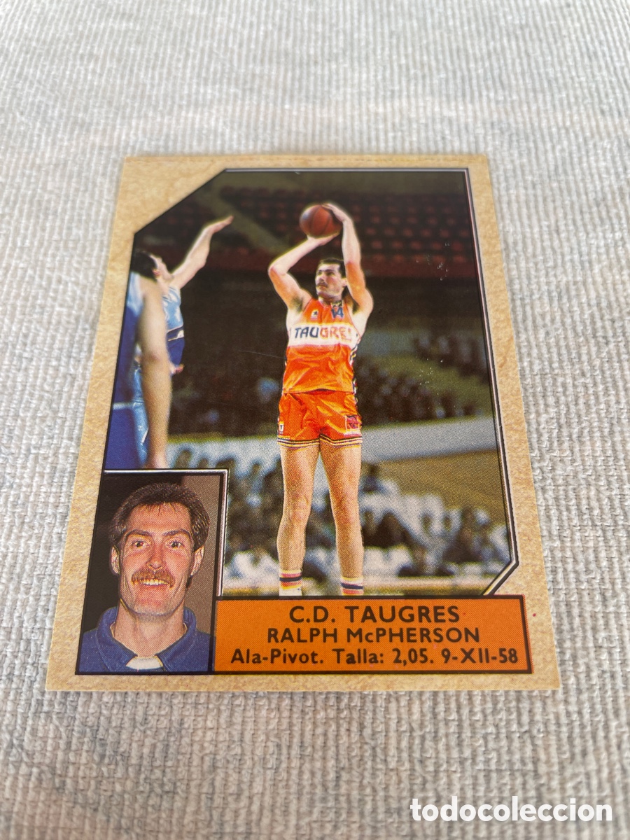 Collectionnisme sportif: CONVERSE Baloncesto 1988-89 Ralph McPherson C.D. Taugres 143 sin pegar