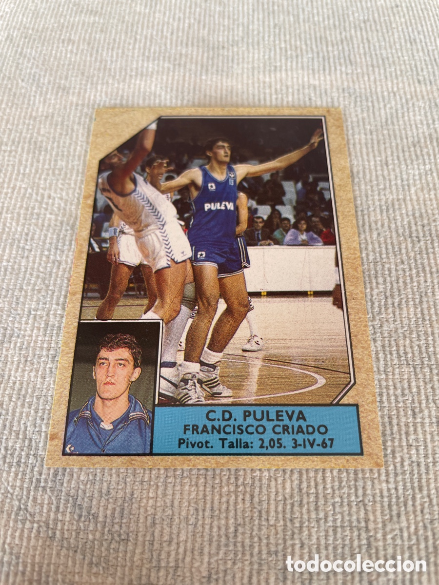 Collectionnisme sportif: CONVERSE Baloncesto 1988-89 Francisco Criado C.D. Puleva 138 sin pegar