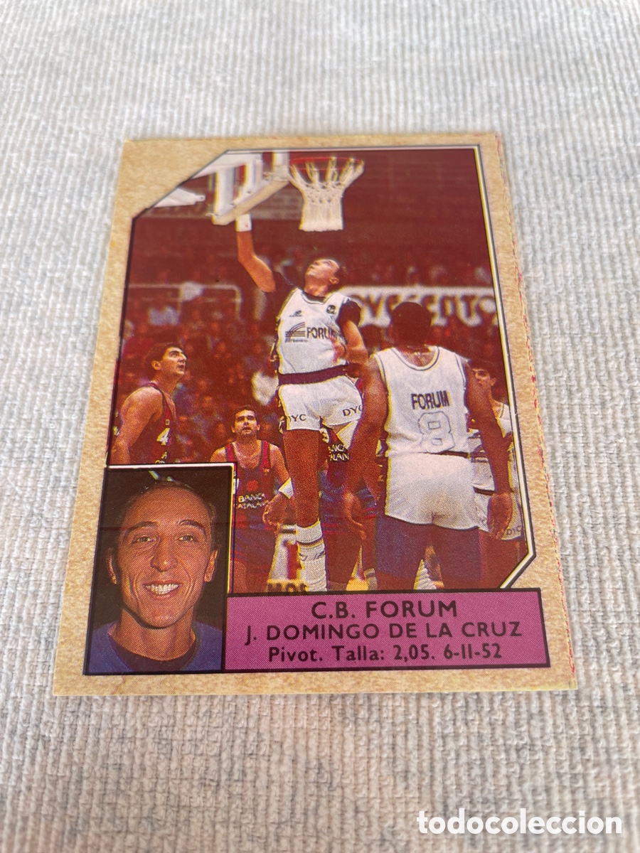Coleccionismo deportivo: CONVERSE Baloncesto 1988-89 J. Domingo de la Cruz C.B. Forum 83 sin pegar