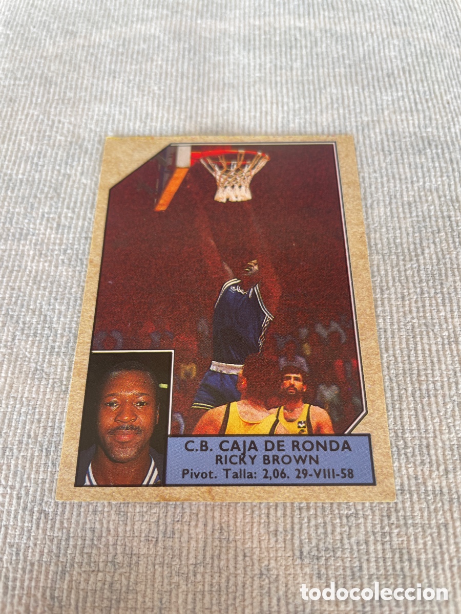 Coleccionismo deportivo: CONVERSE Baloncesto 1988-89 Ricky Brown C.B. Caja de Ronda 56 sin pegar
