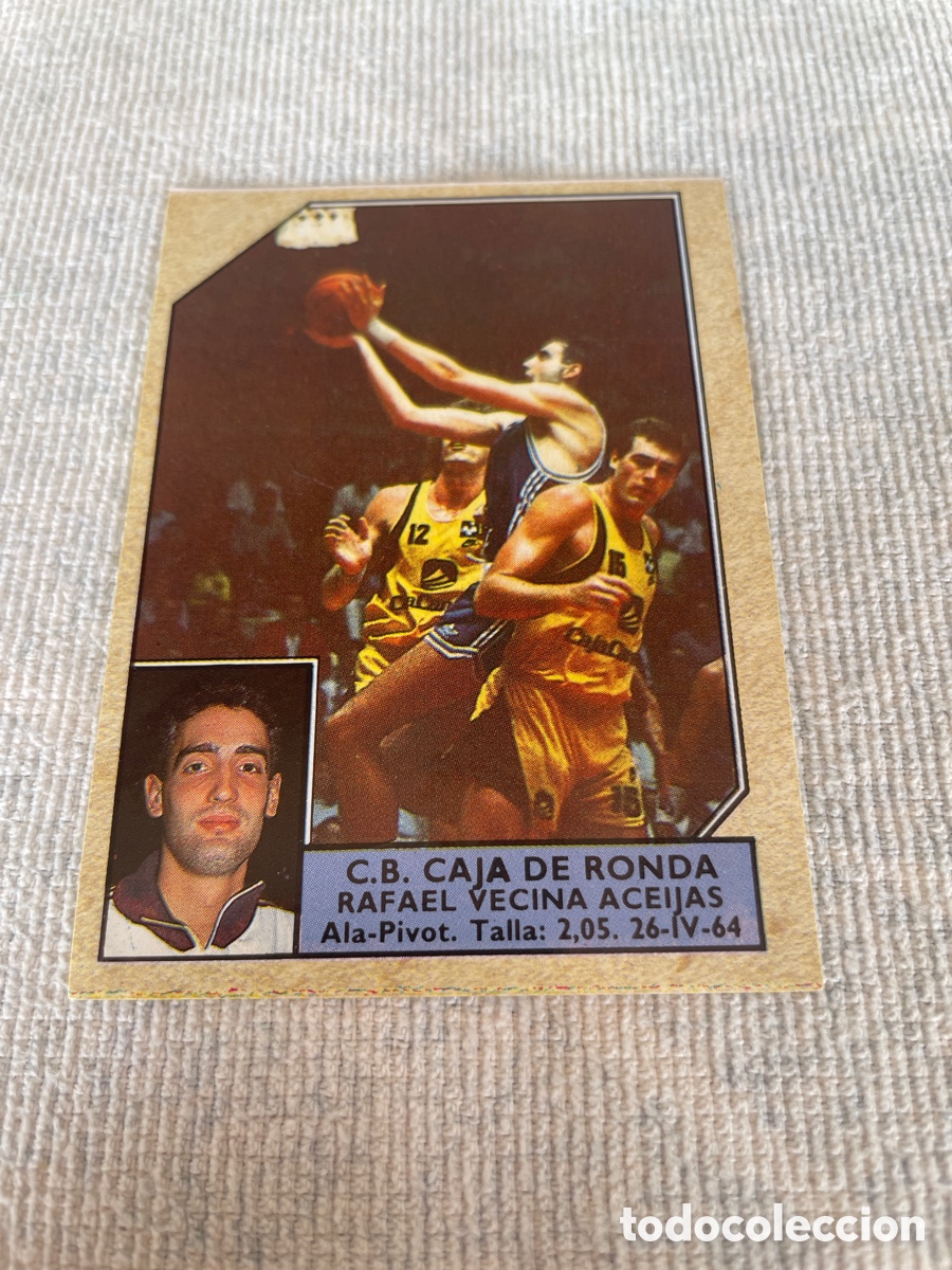Sammelleidenschaft Sport: CONVERSE Baloncesto 1988-89 Rafael Vecina Aceijas C.B. Caja de Ronda 55 sin pegar